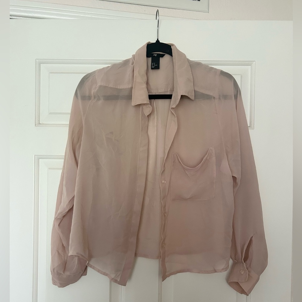 H&M Sheer Blouse